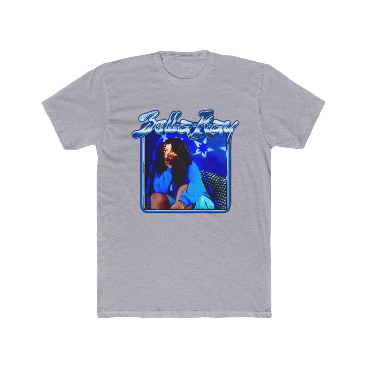 Blue Vintage Style Pop Singer - Bella Kay T Shirt - alternate angle 3, merchandise