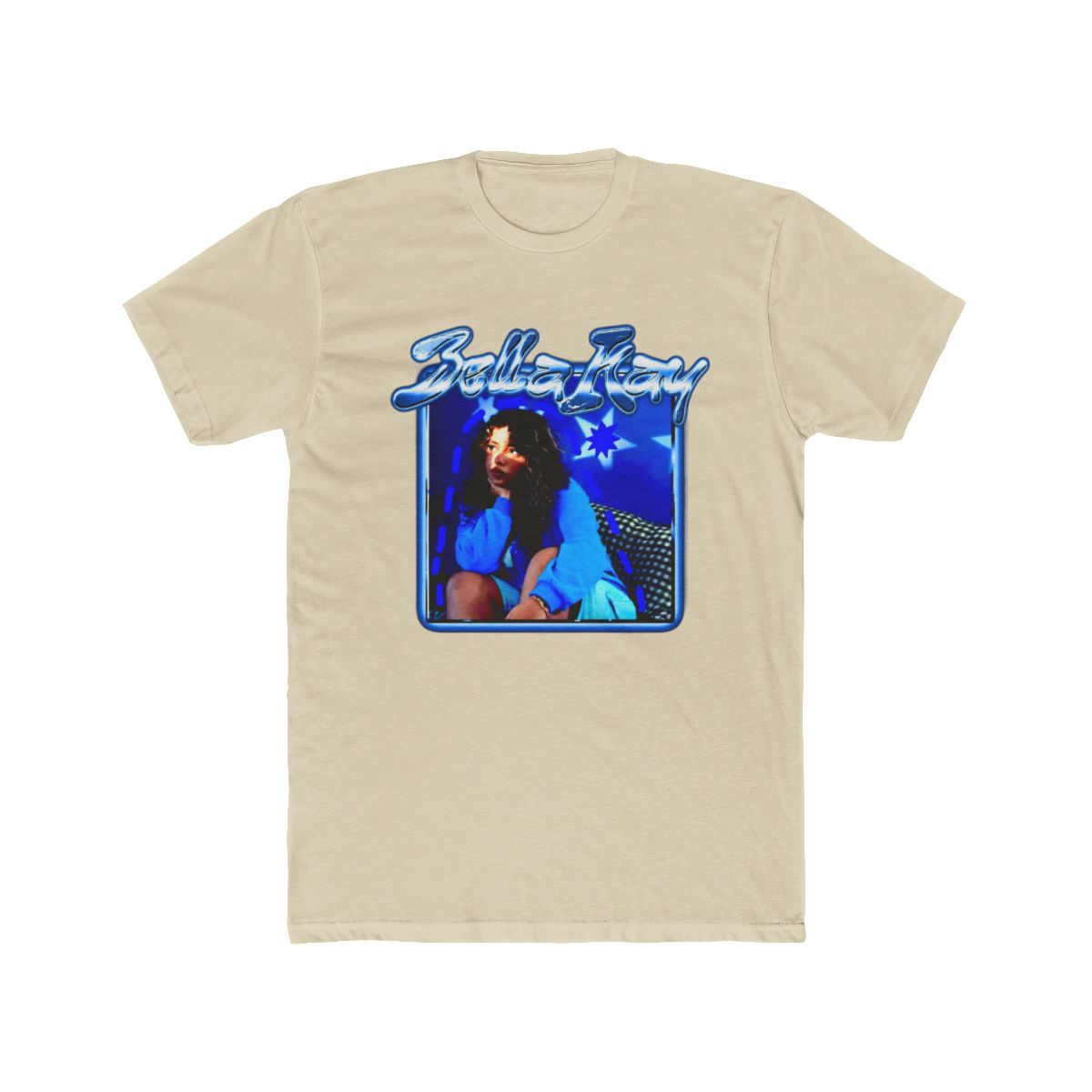 Blue Vintage Style Pop Singer - Bella Kay T Shirt