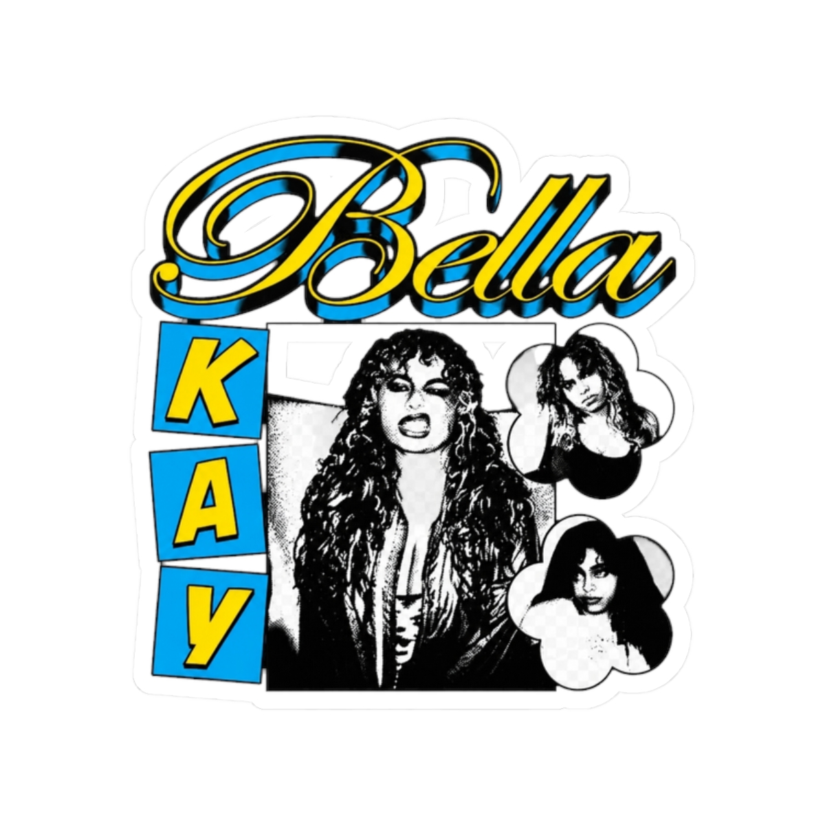Vintage Style - Bella Kay Sticker - alternate angle 3, merchandise