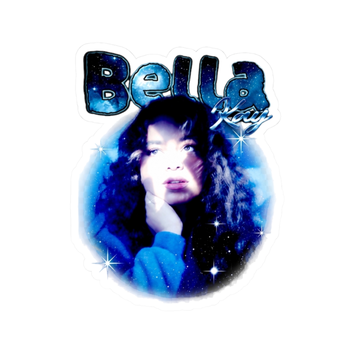 Blue Glow - Bella Kay Sticker - alternate angle 3, merchandise