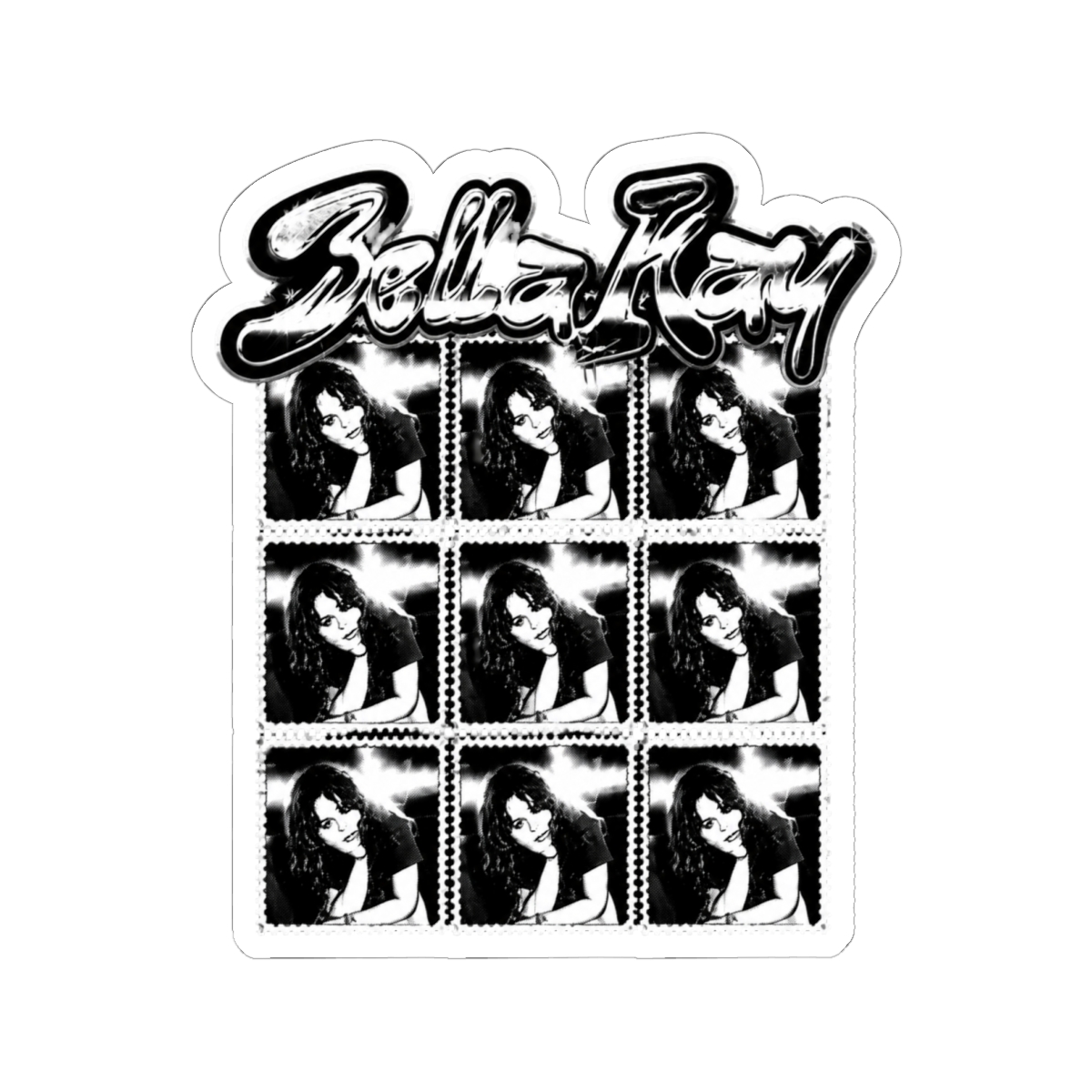 Line Art Style Dance Pop Singer - Bella Kay Sticker